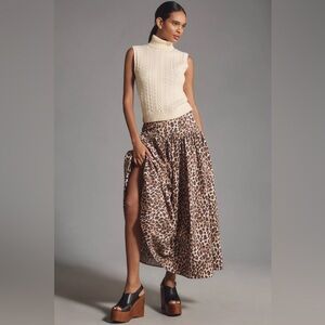 NWT! Anthropologie Mare Mare x Anthropologie Basque-Waist Maxi Skirt 🛼🦉